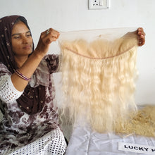 Blonde 16" inch 1 Piece 13*4 Frontal