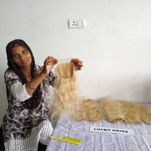 Blonde 14" inch 1 Piece 4*4 Closure