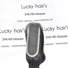 18" inch 1 Piece 2*6 Swiss HD lace Closure